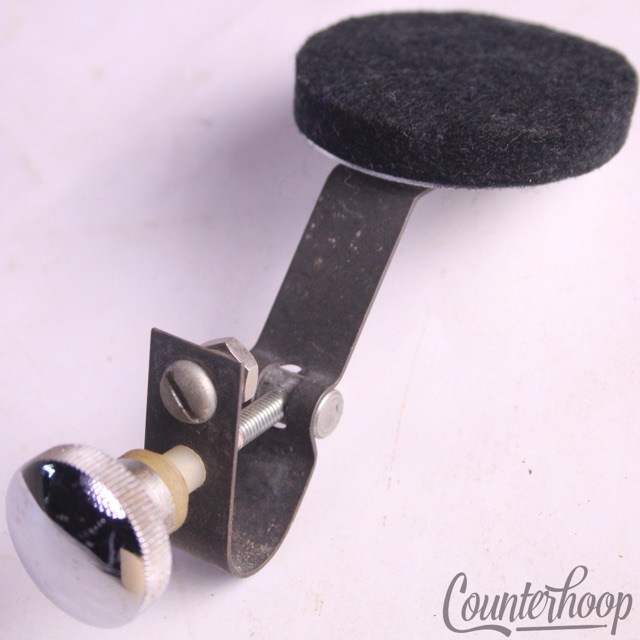 Ludwig Muffler Black Felt Chrome Round Knob Snare/Tom Drum Vintage 70s-80s USA* — main photograph