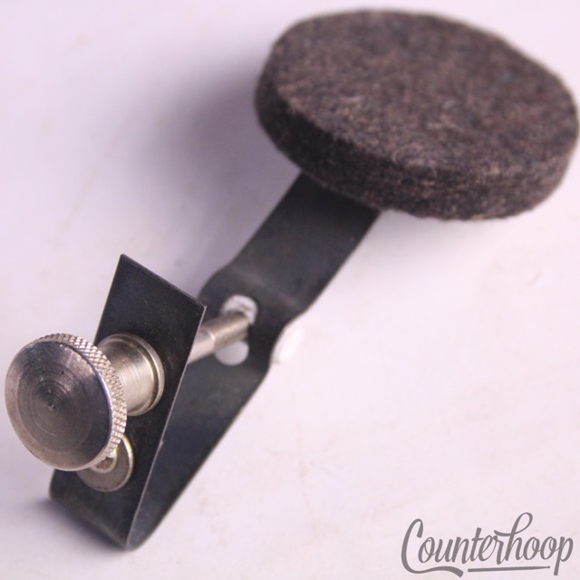 Ludwig Muffler Black Felt Nickel Round Knob Brass Snare/Tom Drum Early 60s USA* — main photograph