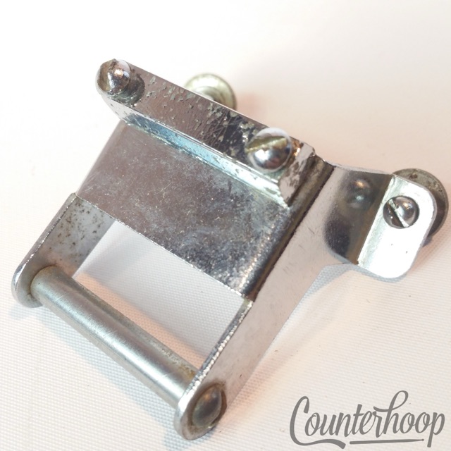 Slingerland Artist/Gene Krupa Snare Drum Butt Plate Chrome Extended Gate 60s OG — main photograph