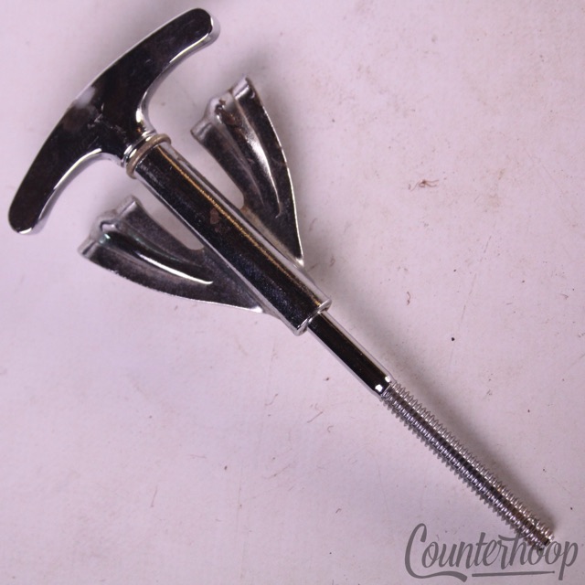 Ludwig Bass Drum Tension T-Rod+Claw 4 1/8"Chrome Vintage 60s Super Classic USA* — main photograph