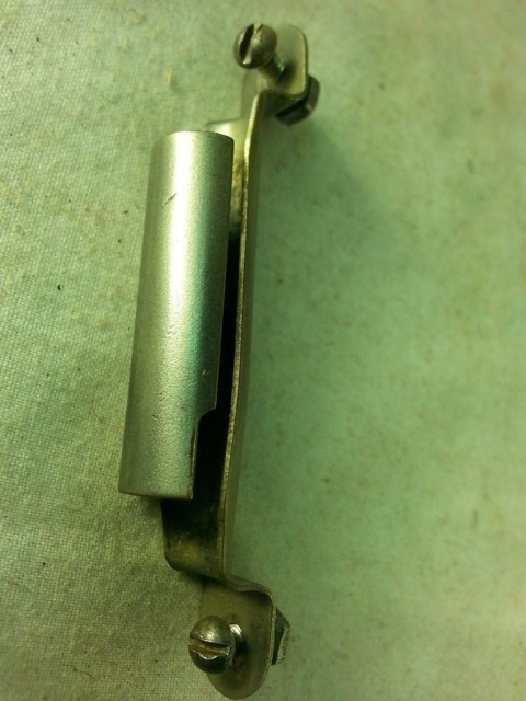 Slingerland Marching Snare Drum Key Holder Mount Nickel Parade Vintage 50s 2 3/8 — main photograph