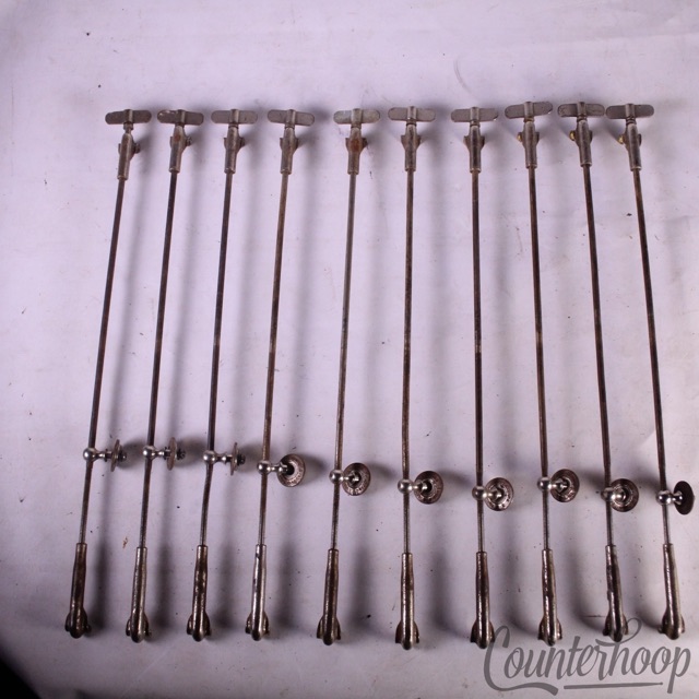 Ludwig 10x 12"Bass/Snare/Tom Drum Single-Tension T-Rods+Claws+Lug Nickel Vintage — main photograph