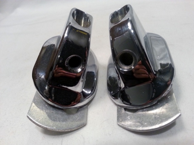 Slingerland Bass Drum Spur Mounts Vintage 60s Sound King Chrome Set (2) — main photograph