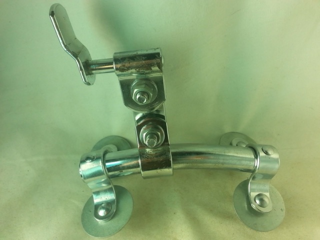 Slingerlnd Rail Mount 4-hole Short Chrome Vintage 50s-60s Sound King Chicago USA — main photograph