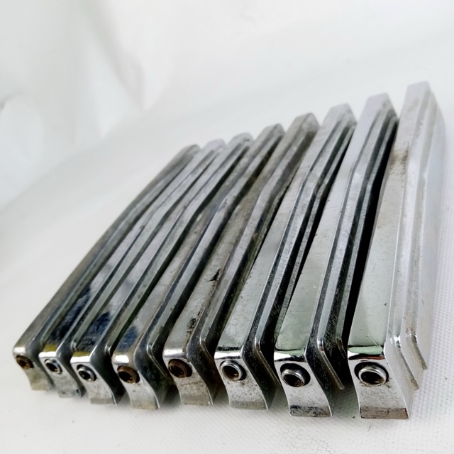 Ludwig 8x Imperial Bass Drum Lugs 6 3/8" Vintage 50s Chrome Part #2206 Snare/Tom — main photograph