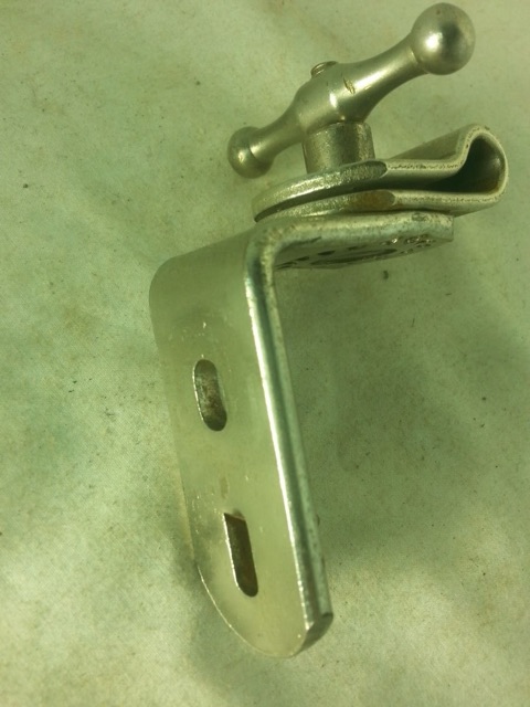 Slingerland Clamp-On RK Bass Cymbal Swivel Arm-Mount Nickel Part Vintage 40s-50s — main photograph