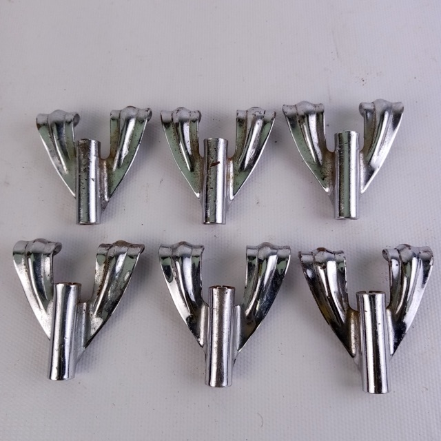 Ludwig 6x Marching Snare Drum Tension-Rod-Claws Vintage60s Chrome Tenor Tom/Bass — main photograph