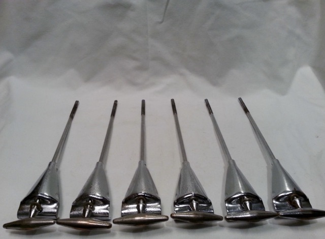 Slingerland Sound King Bass Drum Tension Rods Long Stage Band Chrome Vintage 60s — main photograph