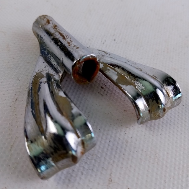 Ludwig Marching Snare Drum Tension-Rod-Claw Chrome Tenor Tom/Bass Vintage 60s — main photograph