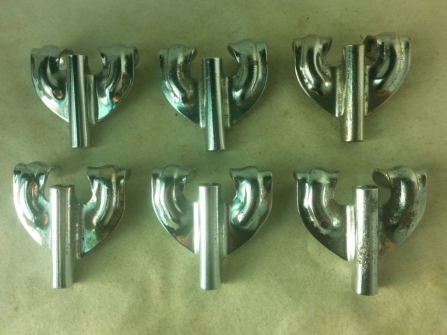 Slingerland 6x Radio King Bass Drum Tension-Rod-Claws Chrome Vintage 40s-50s* — main photograph
