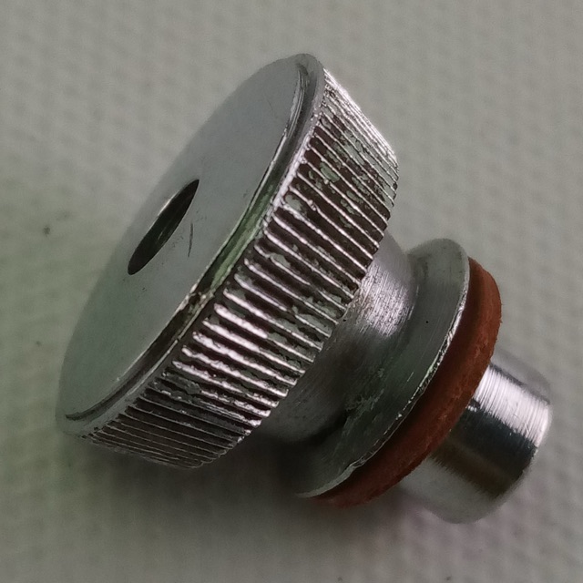 Premier Snare/Tom Drum Muffler-Knob Knurled Chrome Elite Vintage 60s-70s England — main photograph