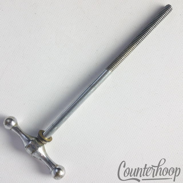 Slingerland Radio King Floor Tom/Bass Drum Tension T-Rod Chrome Bow-Tie 40s USA — main photograph