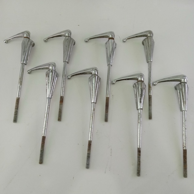 Premier 8x Bass Drum Tension T-Rods/Claws Vintage 50s-60s Diamond Chrome England — main photograph