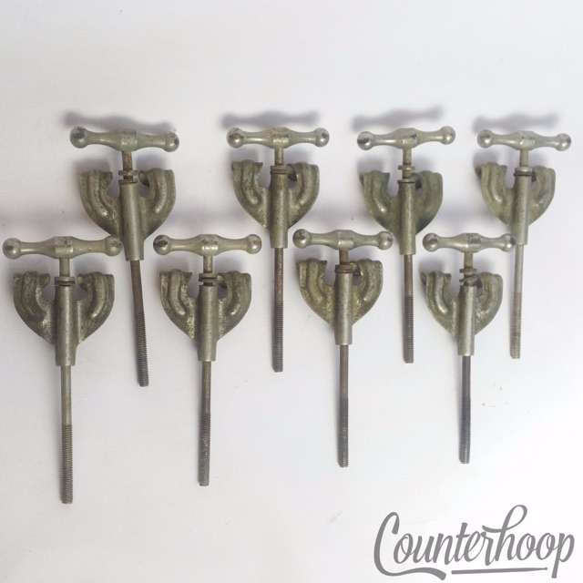 Slingerland 8x Radio King Bass Drum Tension Rods/Claws Nickel USA Vintage 40s* — main photograph