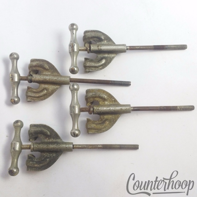 Slingerland 4x Radio King Bass Drum Tension Rods/Claws Nickel USA Vintage 40s* — main photograph