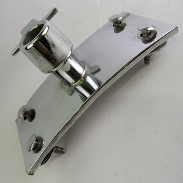 Slingerland Bass Drum Mount Receiver "Modern Solo"60s Double Tom Post Chrome USA — main photograph