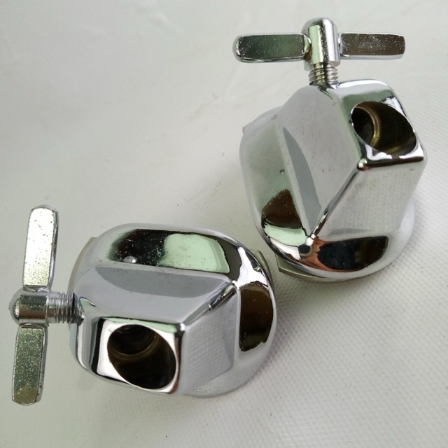 Slingerland Bass Drum Spur Mounts Left+Right Vintage 60s-70s Sound King Chrome — main photograph