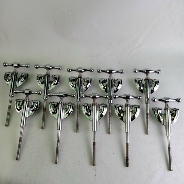 Slingerland 10x Radio King Bass Drum Tension T-Rods+Claws Chrome 4.25"Vintage50s — main photograph