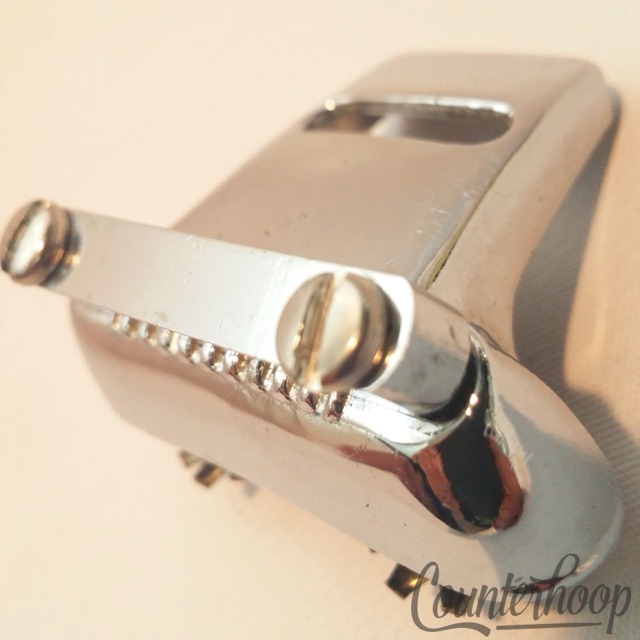 Premier Hi-Fi Snare Drum Butt Plate Chrome Vintage 60s UK England Marching* — main photograph