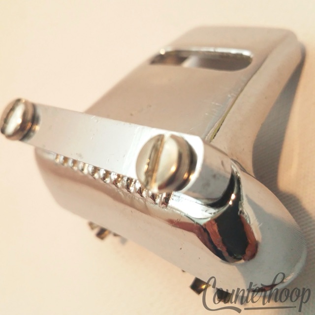 Premier Hi-Fi Snare Drum Butt Plate Chrome Vintage 60s UK England Marching* — main photograph