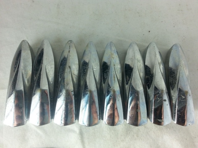 Premier 8x Tom Drum Lugs Olympic Chrome Vintage 60s England 2-Hole 9/16"* — main photograph