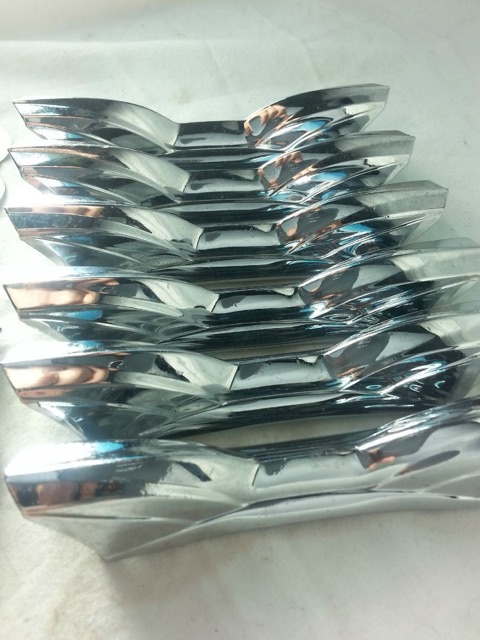 Premier 6x Tom/Snare Drum Center Lugs 4" Diamond Chrome Vintage 60s England* — main photograph