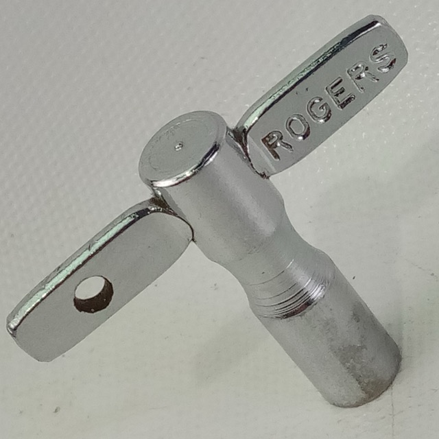Rogers Drum Key Chrome Vintage Early 60s Cleveland Holiday Era Snare/Tom — main photograph