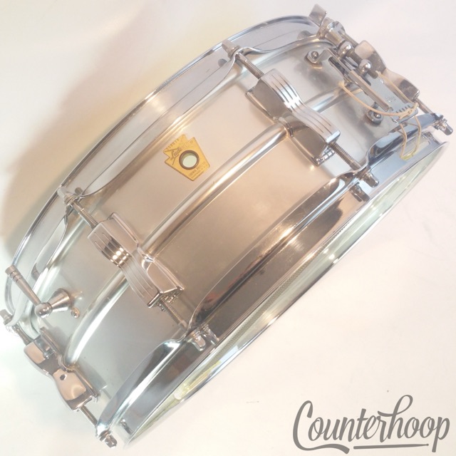 Ludwig Acrolite 60s Snare Drum 14x5"Keystone Acro Aluminum Vintage 8-Lug OG EXC — main photograph