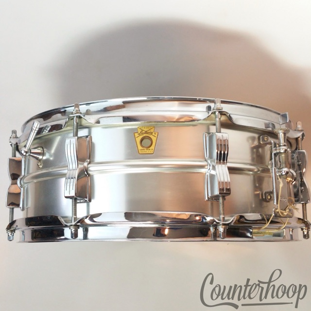 Ludwig Acrolite 60s Snare Drum 14x5"Keystone Acro Aluminum Vintage 8-Lug OG EXC — main photograph