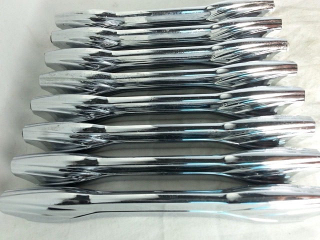 Premier 8x Bass Drum/Marching Snare/Tom Lugs Chrome Vintage 70s England 3-Hole — main photograph