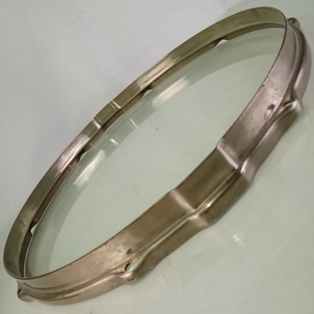 Leedy 14"Broadway Stick-Chopper Nickel-Brass NOB Snare Drum Resonant Rim/Hoop20s — main photograph
