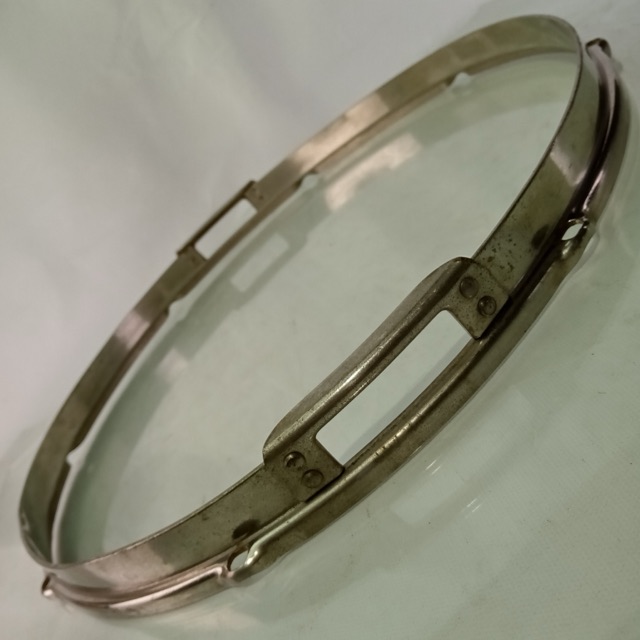 Slingerland 15" Chrome Radio King Resonant Snare Drum Rim/Hoop Riveted Gates 40s — main photograph