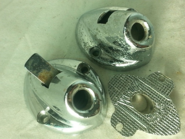 Premier Bass Drum Spur Mounts Spring-Loaded Push-Button Diamond Chrome Parts* — main photograph