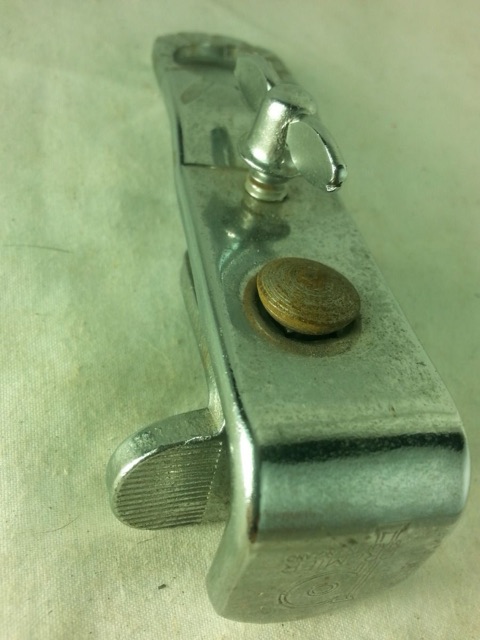 Premier Bass Drum Clamp-On Cymbal Base Mount Diamond Chrome Vintage 50s* — main photograph