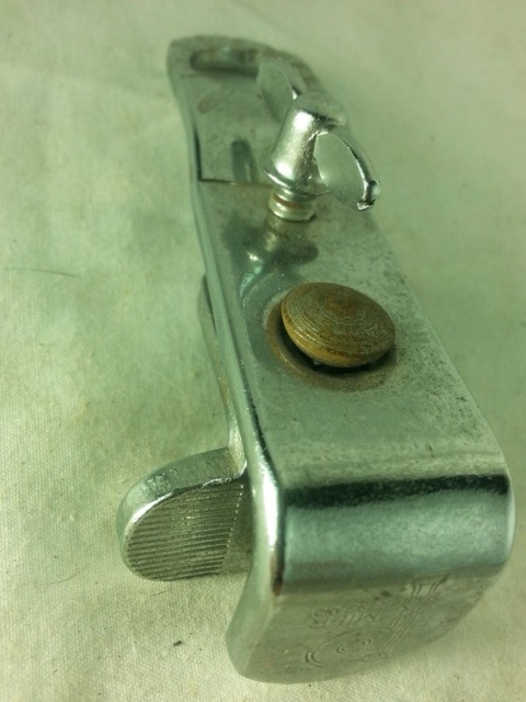 Premier Bass Drum Clamp-On Cymbal Base Mount Diamond Chrome Vintage 50s* — main photograph