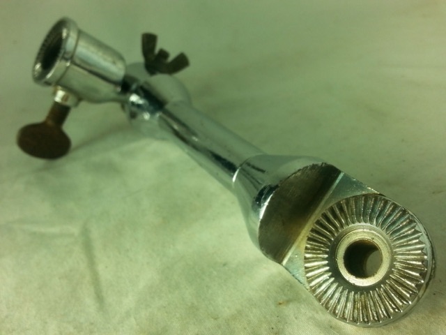 Premier Ratchet Mount Tom Drum Attachment Diamond Chrome Vintage 50s England* — main photograph