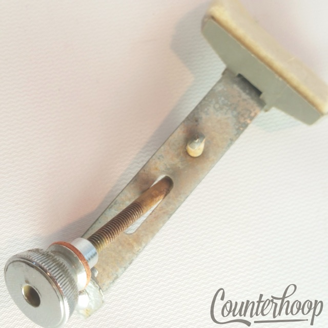 Premier Snare/Tom Drum Muffler Chrome Vintage 70s Made in England White Felt* — main photograph