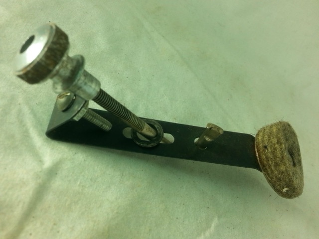 Premier Snare/Tom Drum Muffler Chrome Vintage 50s England Circle Felt Single-Cup — main photograph