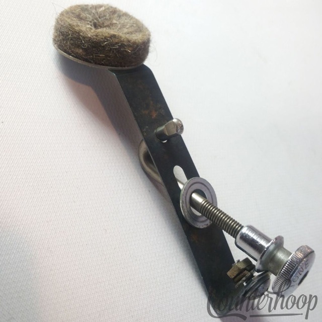 Premier Snare/Tom Drum Muffler Chrome Vintage 50s England Circle Felt Single-Cup — main photograph
