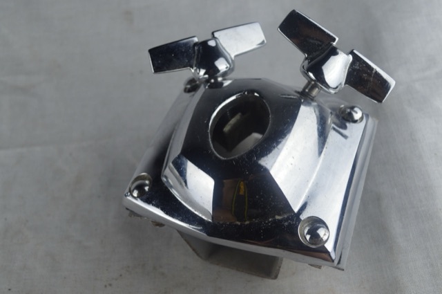 Premier Bass Drum Tom Post Arm Receiver Mount Vintage 60s-70s Chrome England* — main photograph