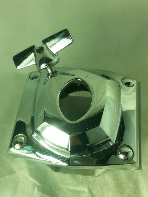 Premier Bass Drum Tom Post Arm Receiver Mount England Chrome Vintage 60s-70s* — main photograph
