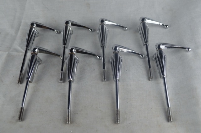 Premier 8x Bass Drum Tension T-Rods/Claws Vintage 50s-60s Diamond Chrome England — main photograph