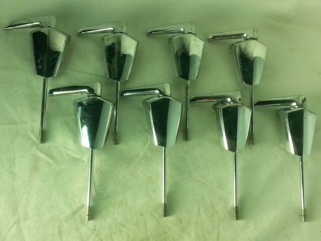 Premier 8x Bass Drum Tension T-Rods/Claws Vintage 60s-70s Diamond Chrome 4 1/2" — main photograph