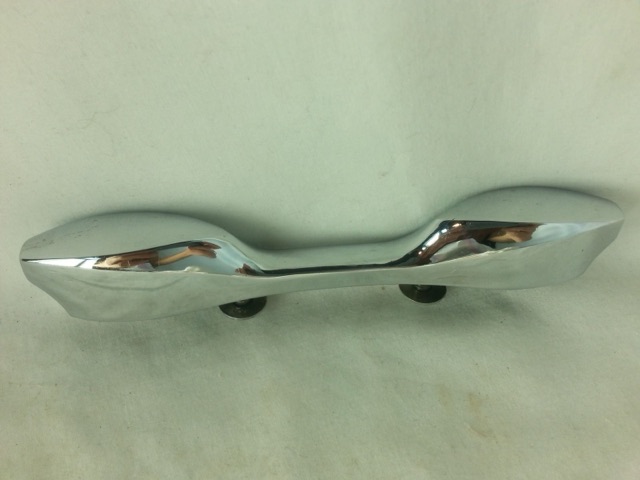 John Grey 1x Bass Drum Lugs Chrome Vintage 60s 2 3/8" England 7"-Long Autocrat* — main photograph