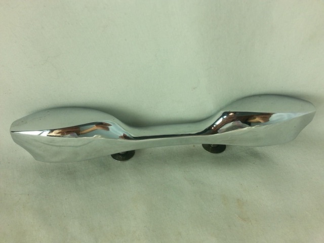 John Grey 1x Bass Drum Lugs Chrome Vintage 60s 2 3/8" England 7"-Long Autocrat* — main photograph