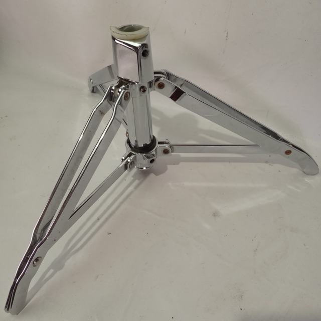 Ludwig Tripod Snare Stand Base Chrome Double-Braced Parts 1" Tube Receiver — main photograph