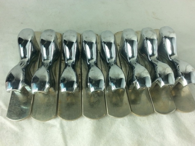 John Grey 8x Snare Drum Lugs Chrome Vintage 60s England 2 1/2"-Long Autocrat* — main photograph