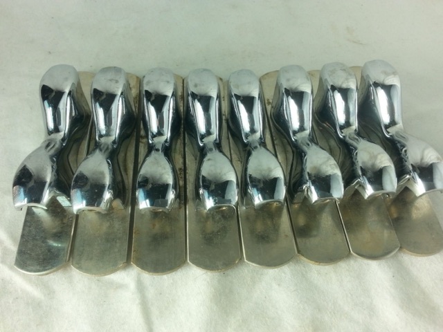 John Grey 8x Snare Drum Lugs Chrome Vintage 60s England 2 1/2"-Long Autocrat* — main photograph