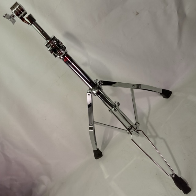 Ludwig "Atlas" Tripod Cymbal Stand Base+Tube Chrome Double Braced Recent Model — main photograph