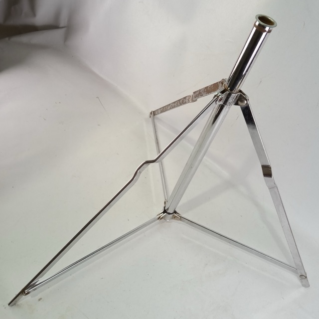 WFL Ludwig Snare Drum/Cymbal Stand Tripod Base Chrome Vintage 40s Chicago — main photograph